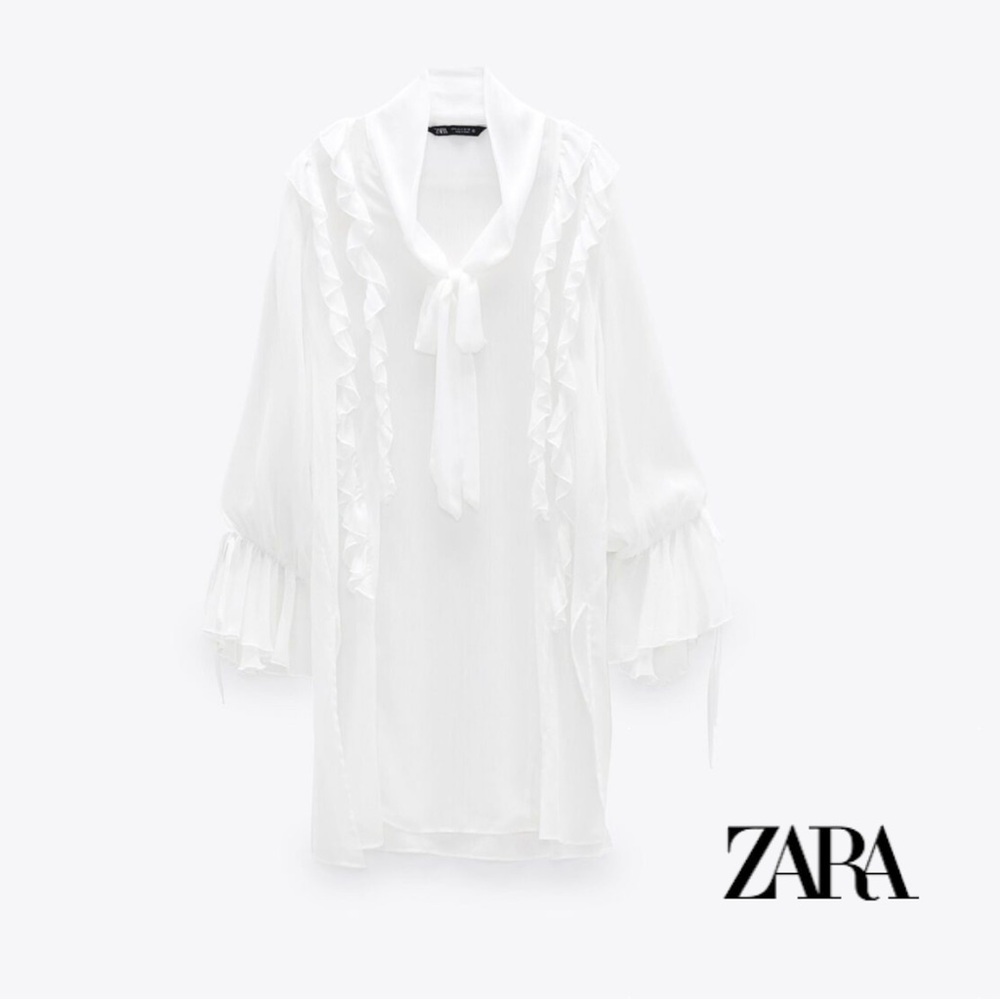 “NEW” Zara Women's White Blouse